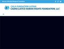 Tablet Screenshot of calafundacionlatina.org